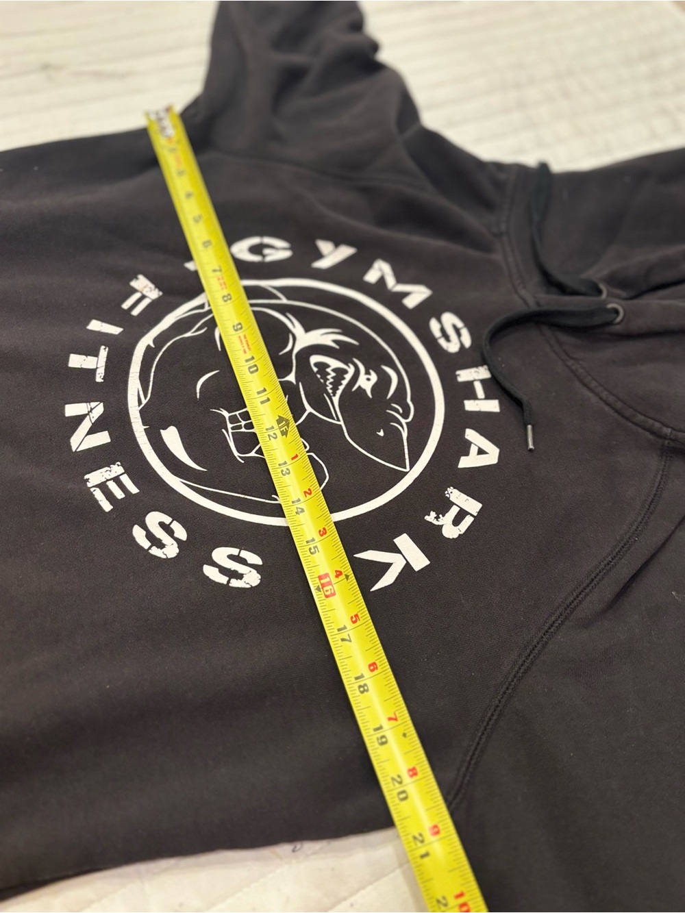 Gymshark Legacy Graphic Pullover Hoodie Sweatshirt Black & White Medium Unisex - Picture 6 of 8